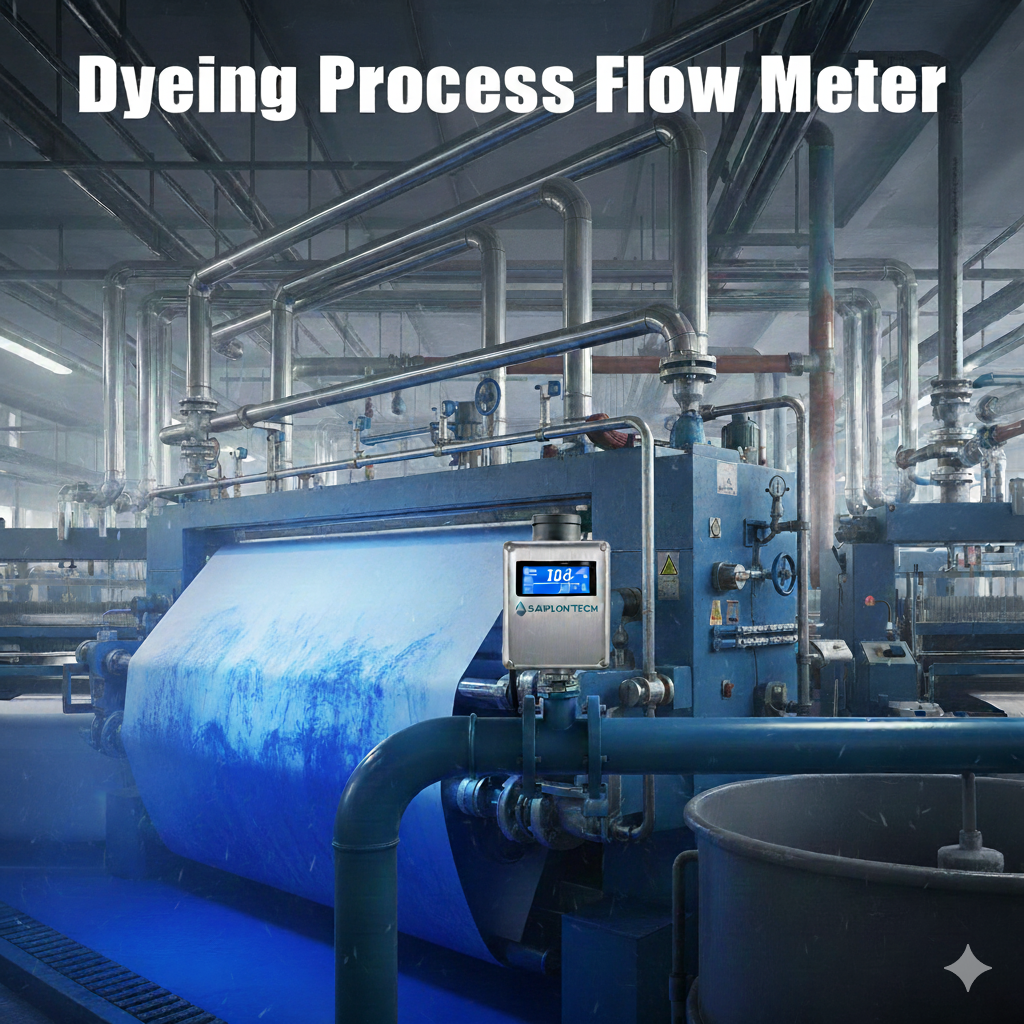 • Dyeing process flow meter