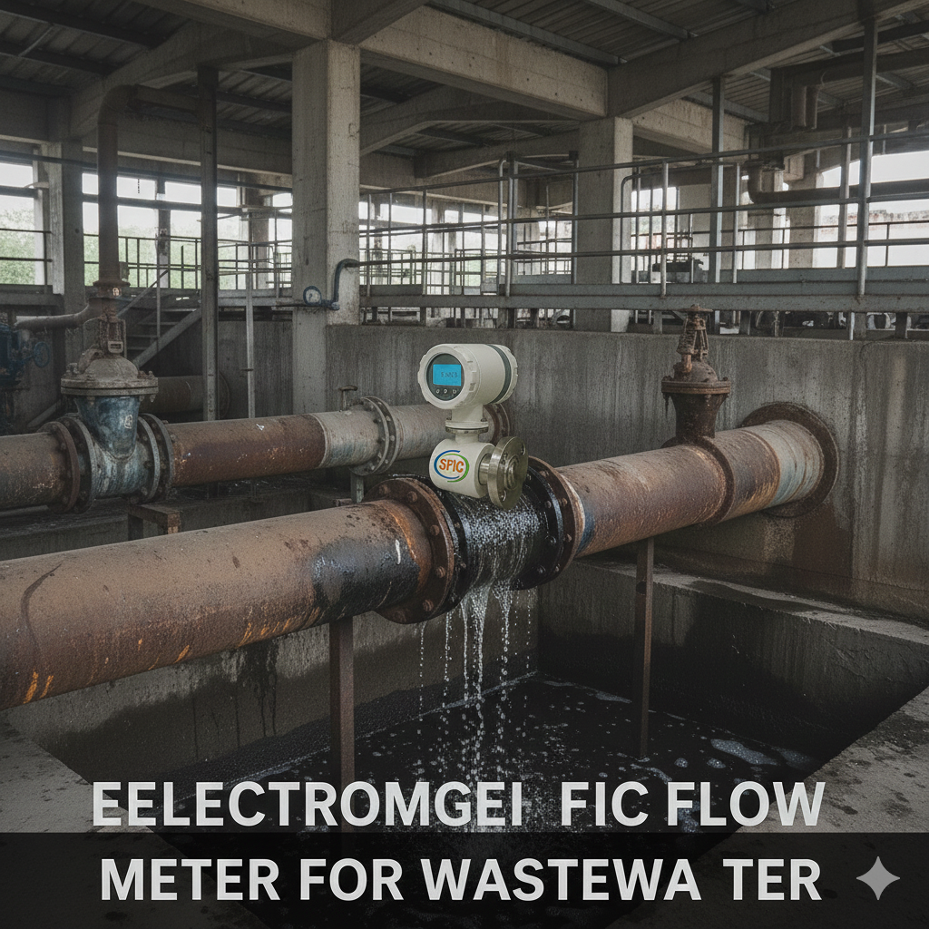 electromagnetic flow meter for wastewater