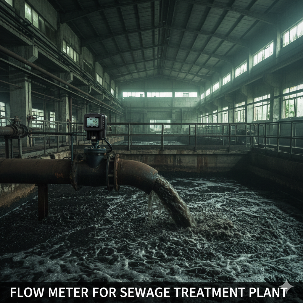 flow meter for sewage treatment plant