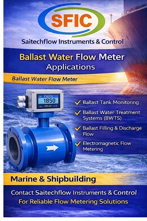 Ballast water flow meter