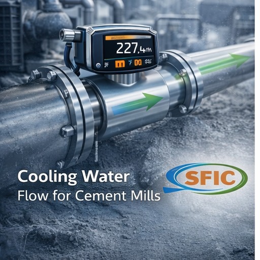 Flow meter for construction batching plant