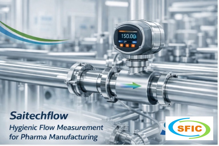 Sanitary flow meter pharma