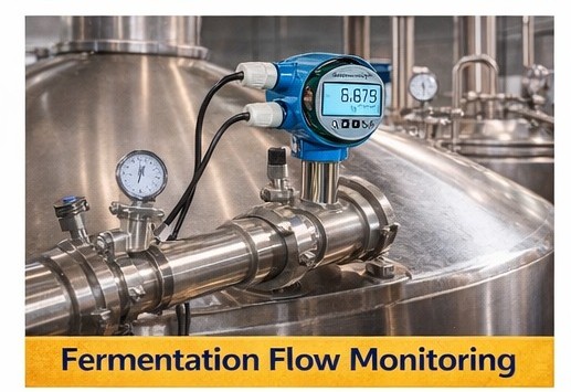 Wort flow measurement